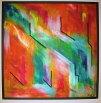 D66.Hesten. 75x75 cm. 5.500 Kr